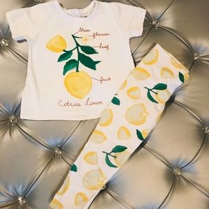 5T Girls Lemon Outfit